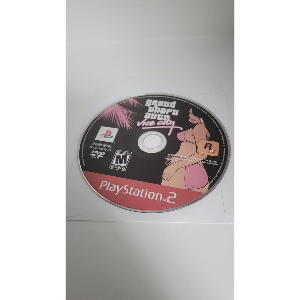 Grand Theft Auto Vice City PS2 PlayStation 2 Disc Only Tested Working GTA